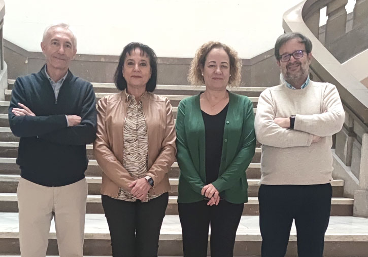 (D’esquerra a dreta). Juan Carlos Ruiz, Carmen Dasí, Inma Fuentes i Vicent Balanzá.